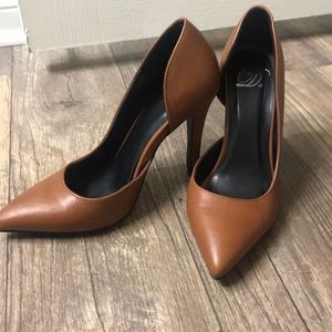 Gently used brown heels